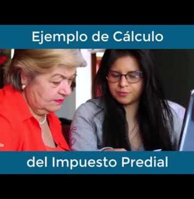 Como se calcula el predial