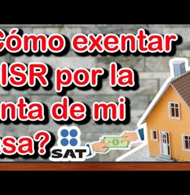 Venta de terreno exenta de isr