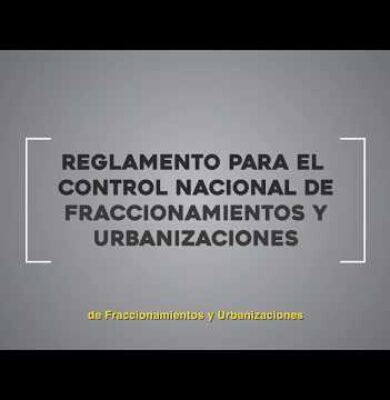 Reglamentos de fraccionamientos