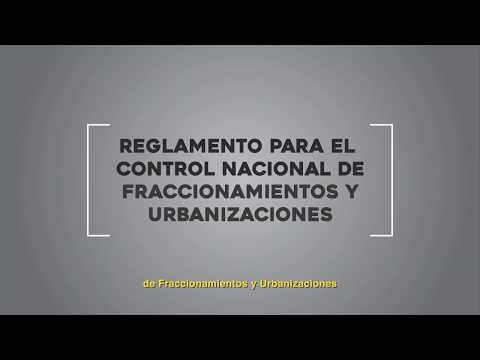 Reglamentos de fraccionamientos